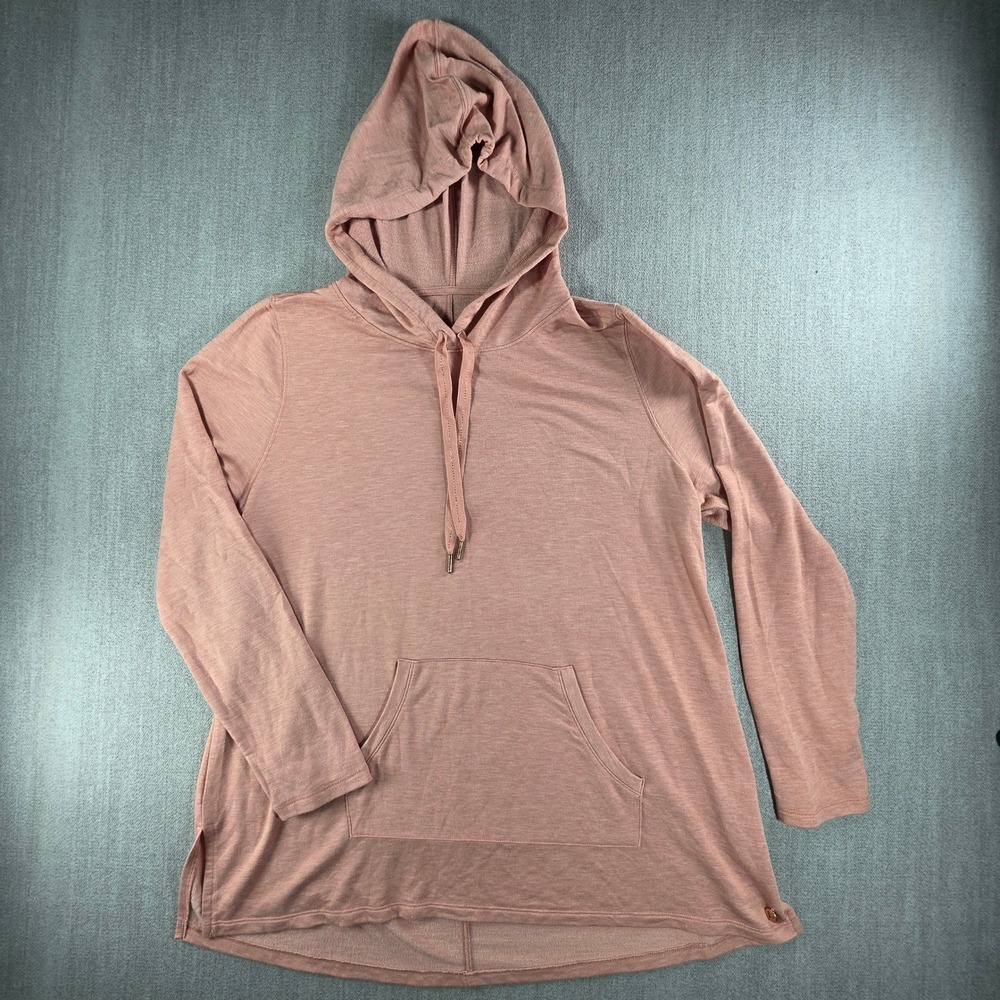 Livi Hoodie Women 14/16 Pink Heathered Lightweight Activewear Pullover